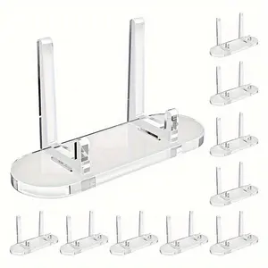Transparent Card Display Stand, Card Tray, Durable Plastic Desktop Organizer, Suitable for Trading Cards, Business Cards, Photos, Artworks
