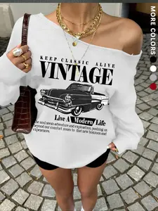 Women's Casual Wearable Home Clothes Top, Pullover Comfortable Leisure Wear, Thick Fabric Fitted Design, Fall & Winter Style