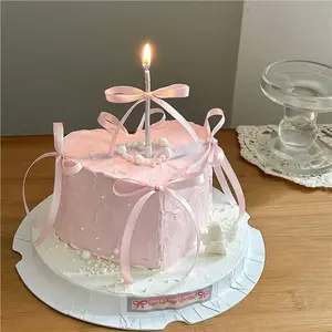 20 Bow Cake Decorations, Silk Ribbon Bows for Cakes, Birthdays, Baby Showers, Weddings, Single Party, Cupcakes, Dessert Tables, Engagements, Mother's Day