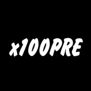"x100PRE" vinyl sticker