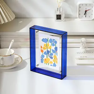 Colorful Acrylic Art Frame Museum Edition - Magnetic Wall-Mounted Display for Home Decor - Perfect for Posters and Artwork - Poster Display | Modern Decor | Acrylic Frame - Wall Decor - Wall Frame - Photo Frame Set For Wall - Magnetic Picture Frame