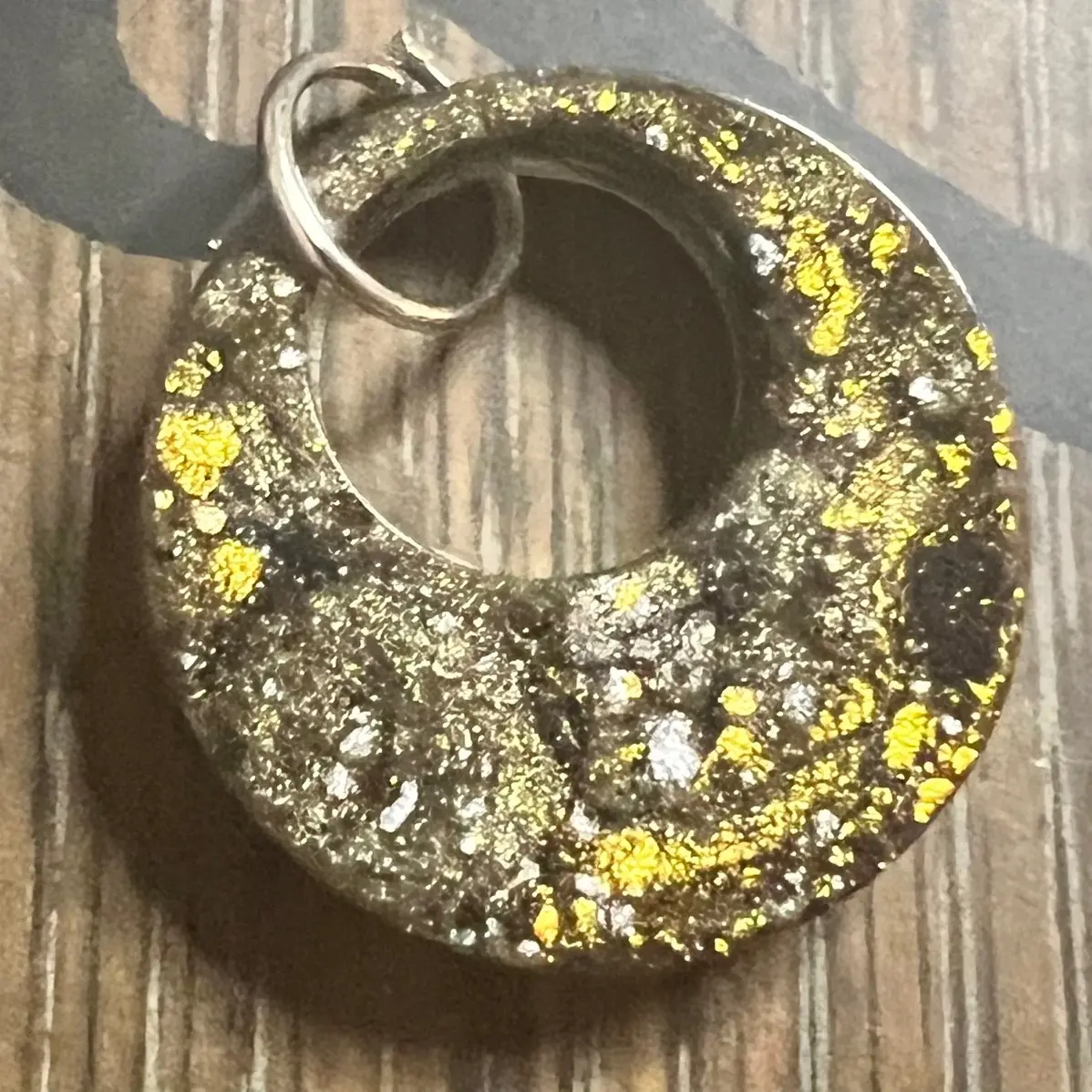 Hand made resin pendant