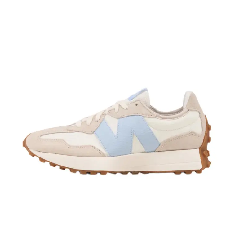New Balance 327 Timberwolf Light Chrome Blue Women's Perfect Casual Daily Lifestyle Sneaker Fashion Footwear Gym Walking Shoe Running Sneaker Girl, Sporty Running Shoes, Shoes