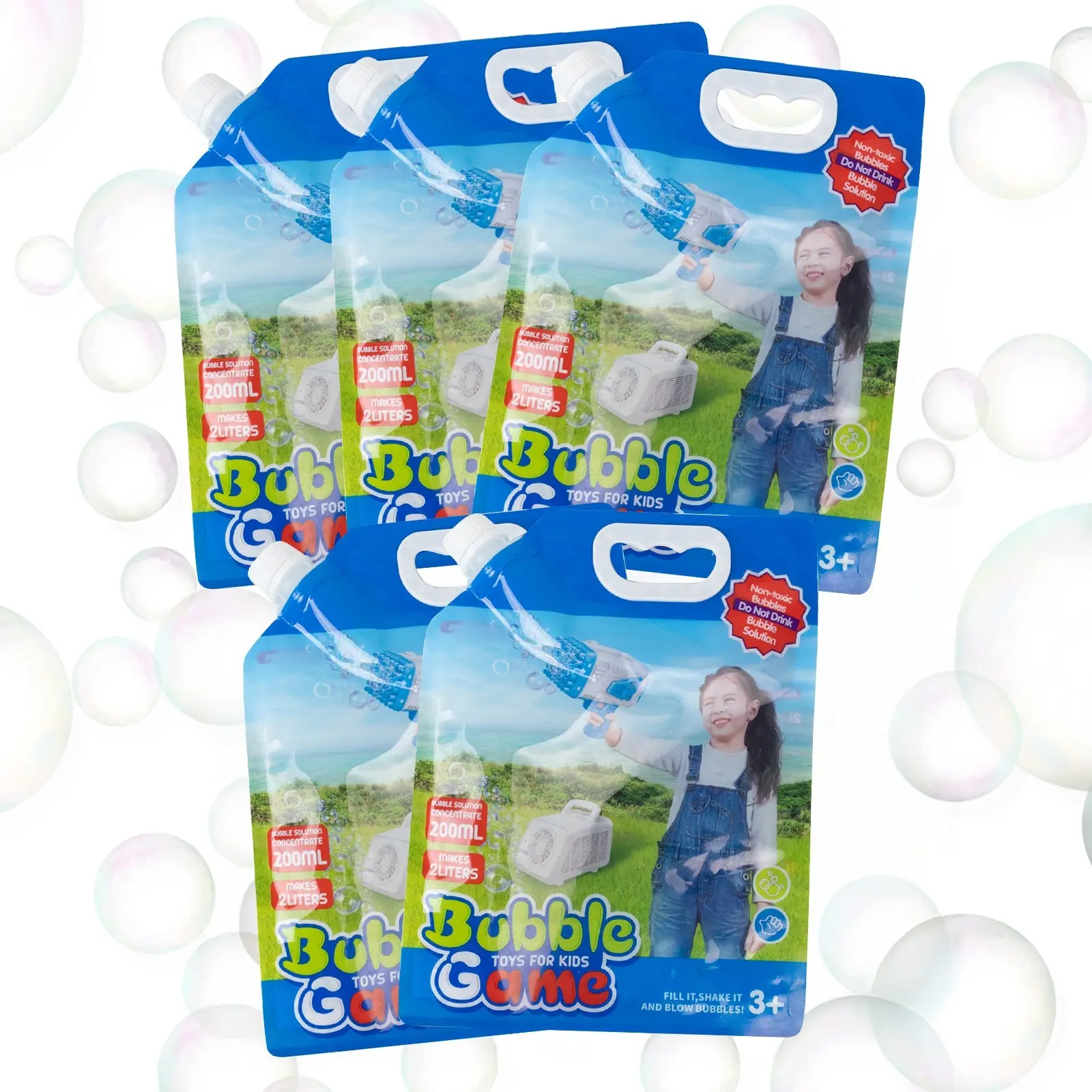 34 OZ Concentrated Bubble Solution for Bubble Machines (Up to 2.7 Gallons), Concentrated Solution Refills for Machine, Wands, Blower, Easter, Kids, Parties