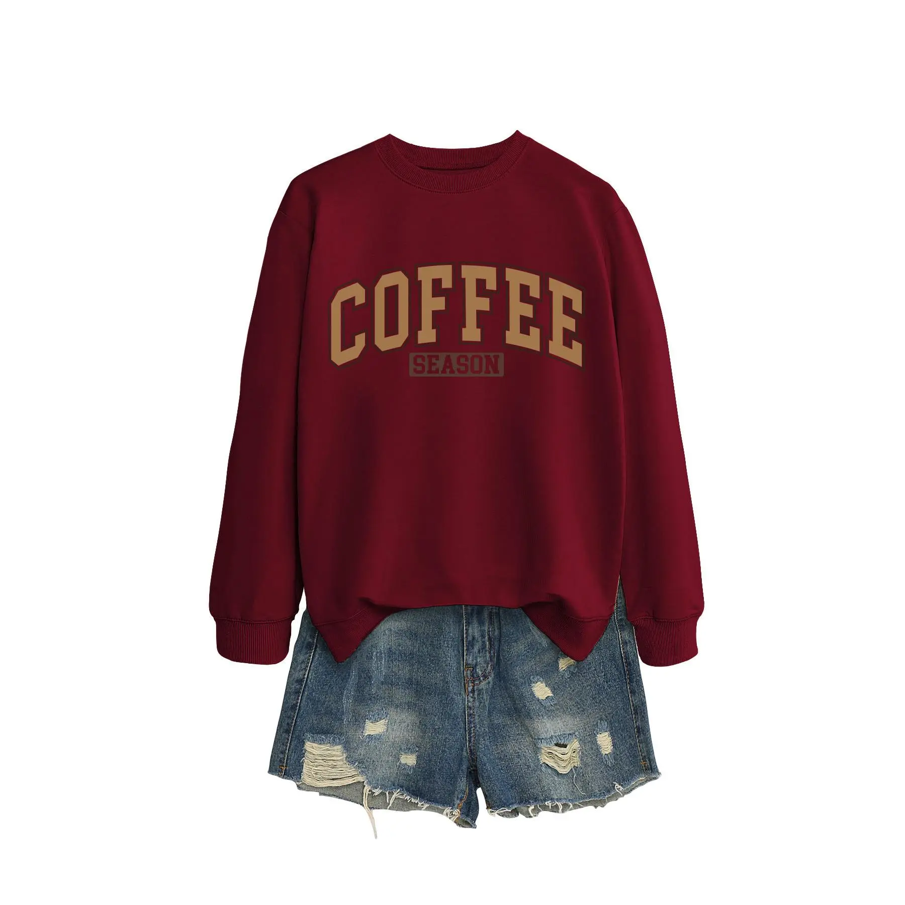 Wine red hoodie (color picture)