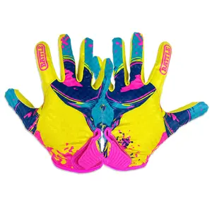 Alien Chameleon Receiver Football Gloves