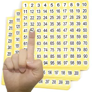 1-300 Round Number Stickers Labels 15 Sets 4500 Self Adhesive Labels Small Consecutive Number  Signs Inventory Stickers for Organizing and Storage Classification