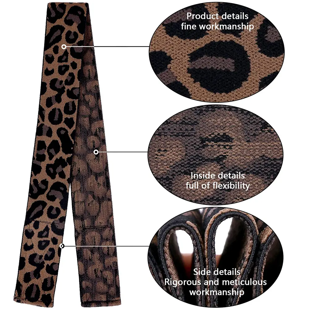 Idoli 1Pc Elastic Bands for Wig, Leopard Lace Melting Band, Melting Band for Lace Front, Melt Band for Lace Wigs, Edge Wrap to Lay Edges
