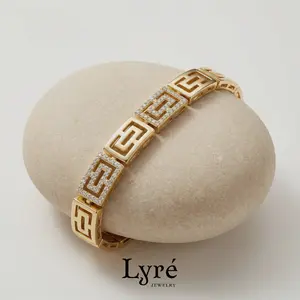 Helios Greek Key Bracelet