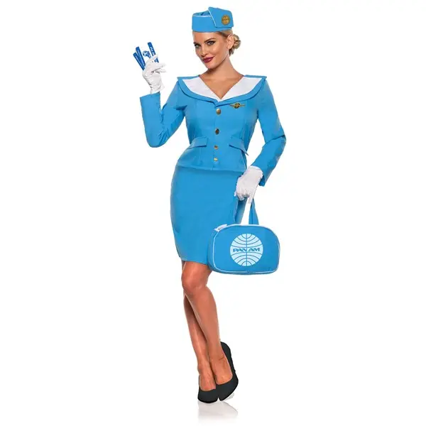 Women's Panam Airlines Flight Attendant Costume