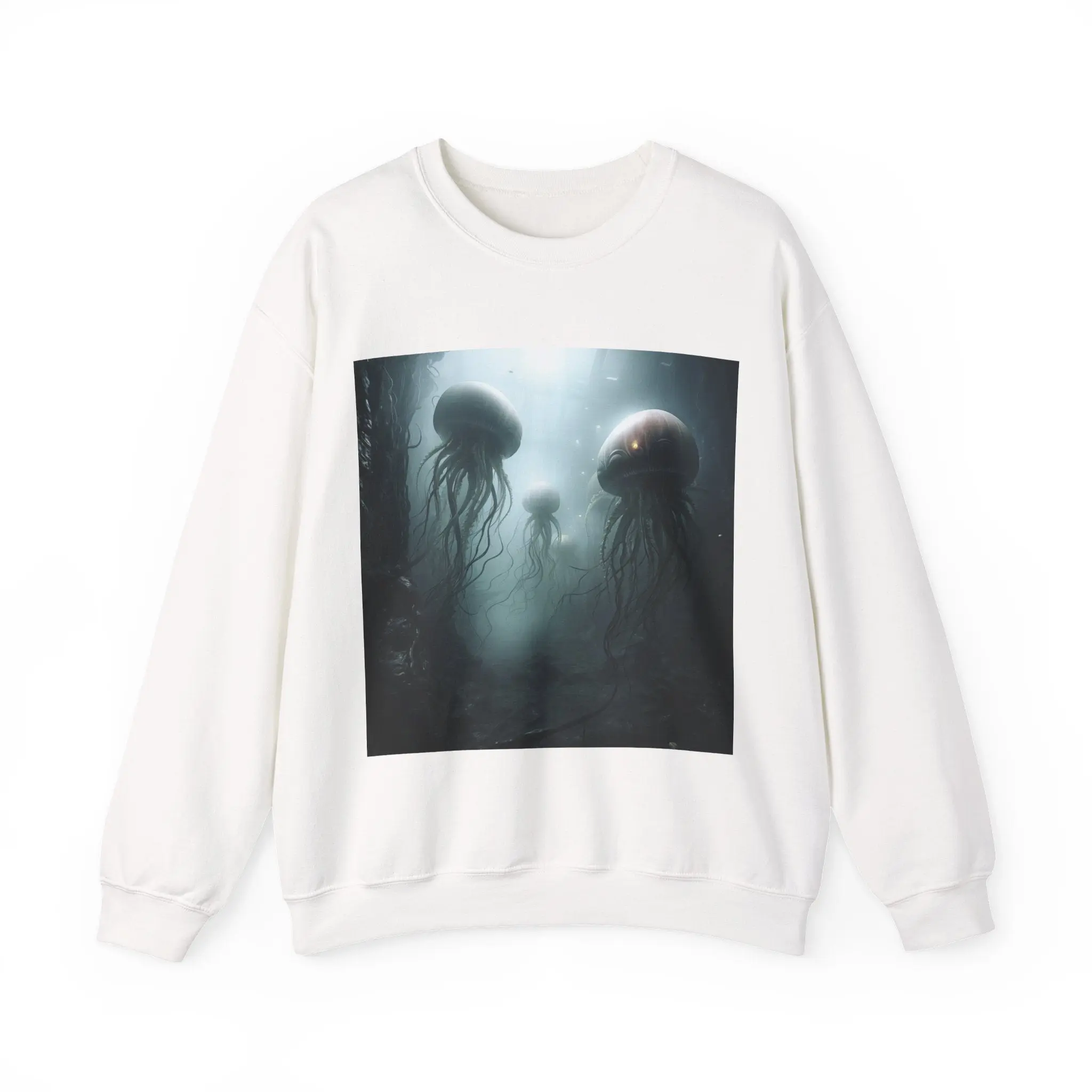 Alien Jellyfish Unisex Heavy Blend Crewneck Sweatshirt casual clothing crewneck sweatshirt trendy sweatshirt woman hoodie tiktok shop sweatshirts women casual trendy graphic