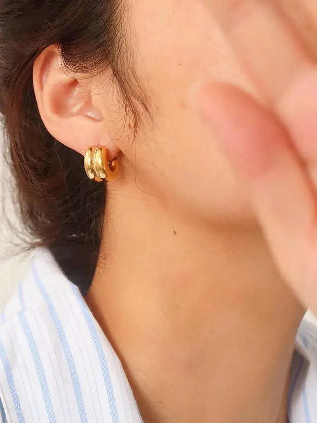Emma Double Hoop Earring