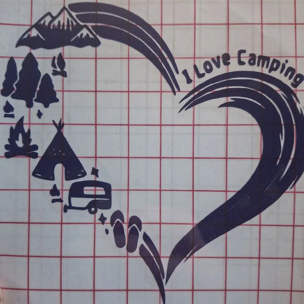 Love to Camp Vinyl Decals - Customizable Vinyl Decals for Camping and Outdoor Activities