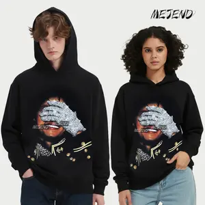 Rhinestone Tee, MeJend Sweatshirt, Graphic Hoodie SpringStatements Streetwear Casual trendy t-shirts
