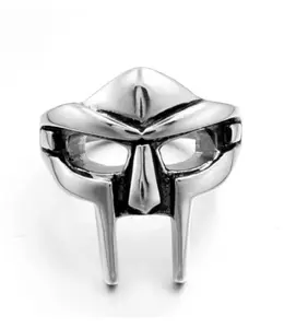 MF DOOM Ring ADJUSTABLE Hip Hop Y2K Skater Fashion Grunge 2000s Vintage Unisex Statement Piece for Nostalgic Lovers