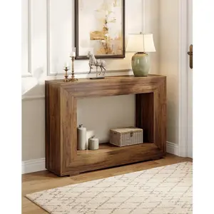 Farmhouse Console Table, 47 Inches Industrial Entryway Console Table Hallway Accent Table For Living Room, Entrance, Hallway, Foyer