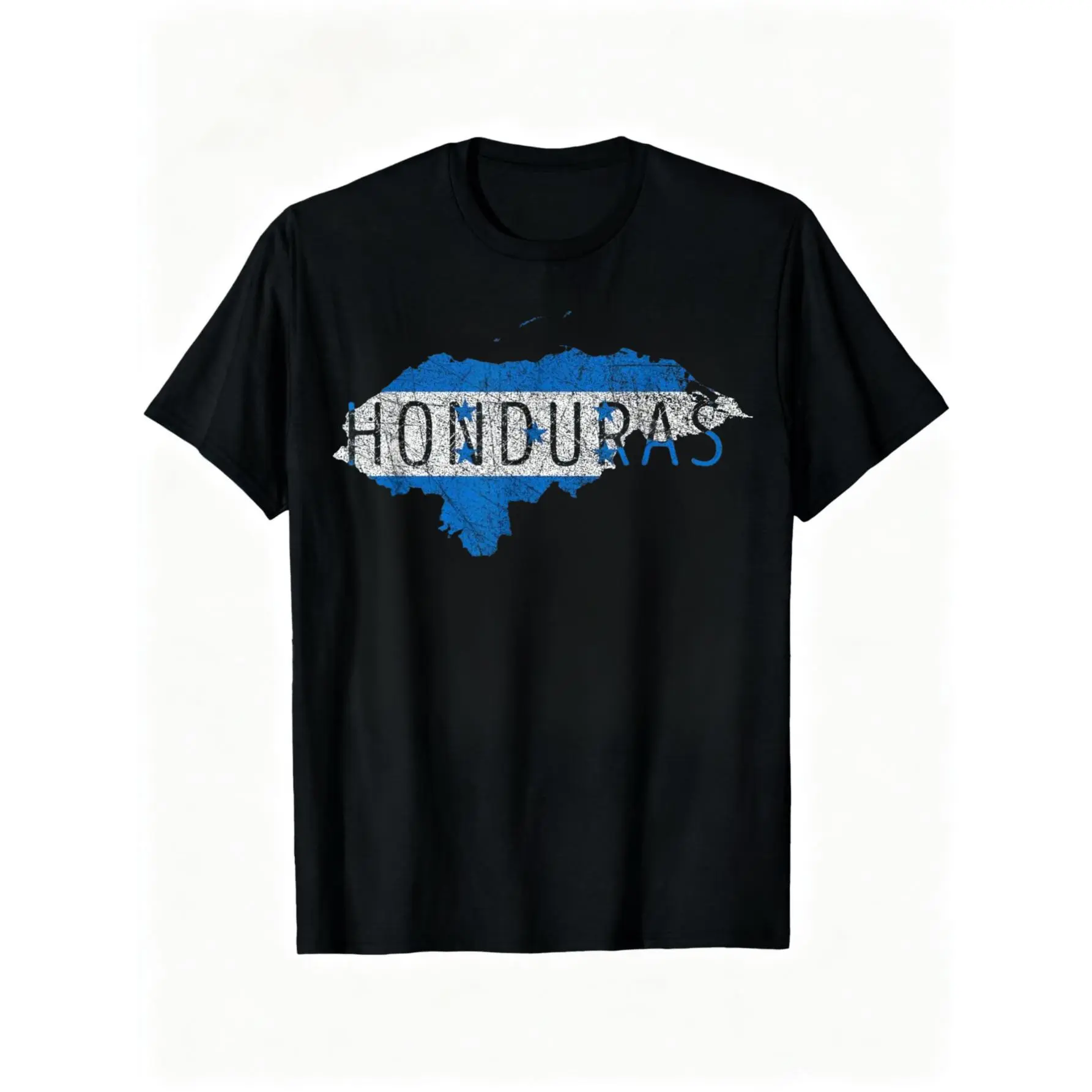 Honduran Map and Flag Souvenir - Distressed Honduras T-Shirt