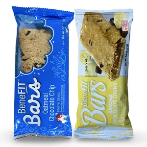 2 Flavor Benefit Bar Combo Featuring Banana Chocolate Chunk & Oatmeal Chocolate Chip
