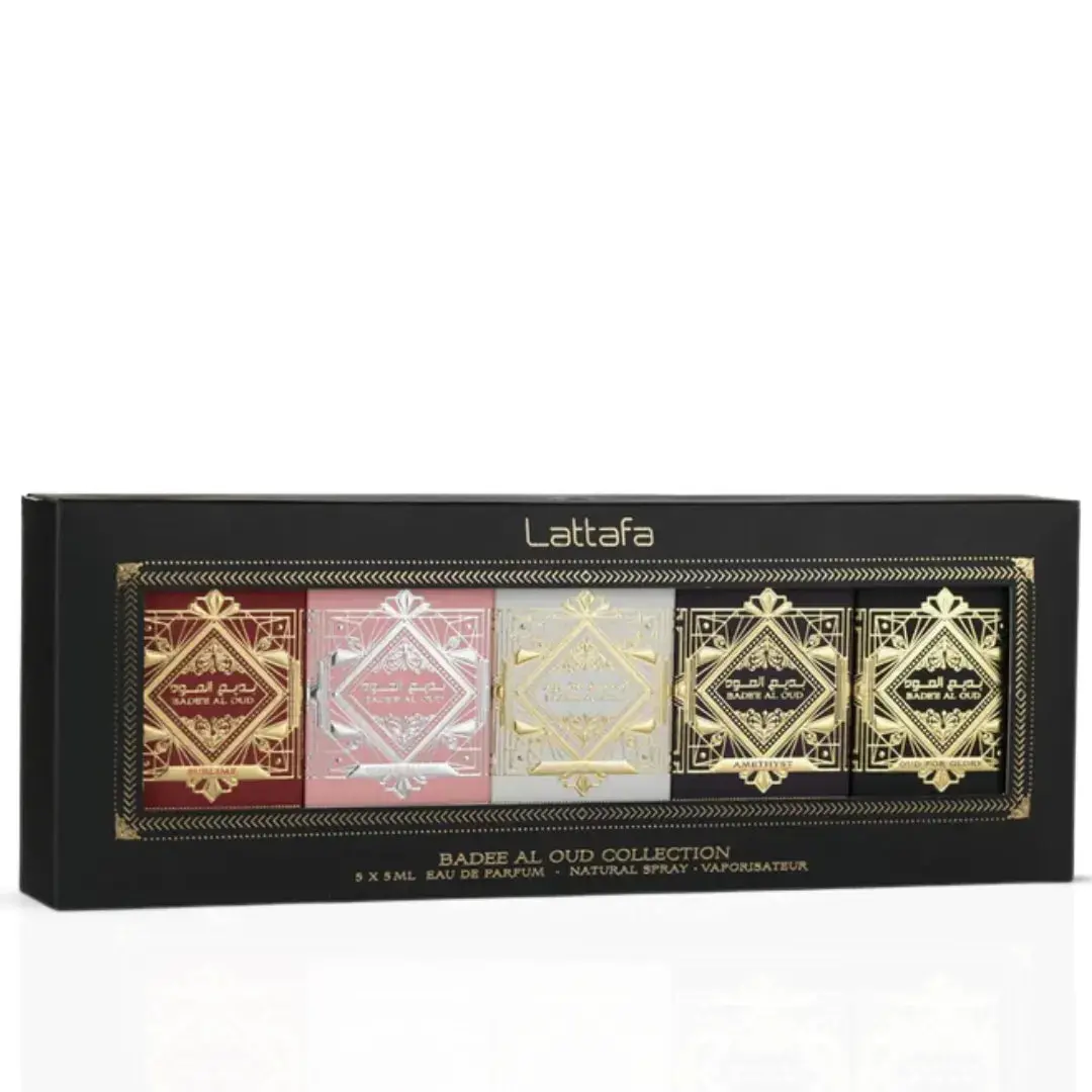 Bade'e Al Oud Eau De Parfum Gift Set Mini Collection (5 x 5ml) by Lattafa