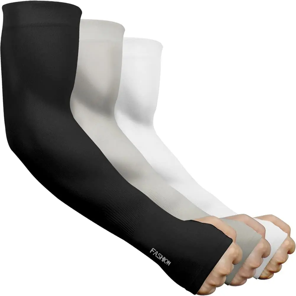 3/6 Pairs UV Cooling Arm Sleeves Sun Protection Unisex for , Cycling, Golf
