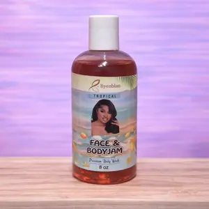 Byenblan Tropical Face & Body Jam Premium Body Wash 8 oz - Gentle Cleansing for Soft Skin