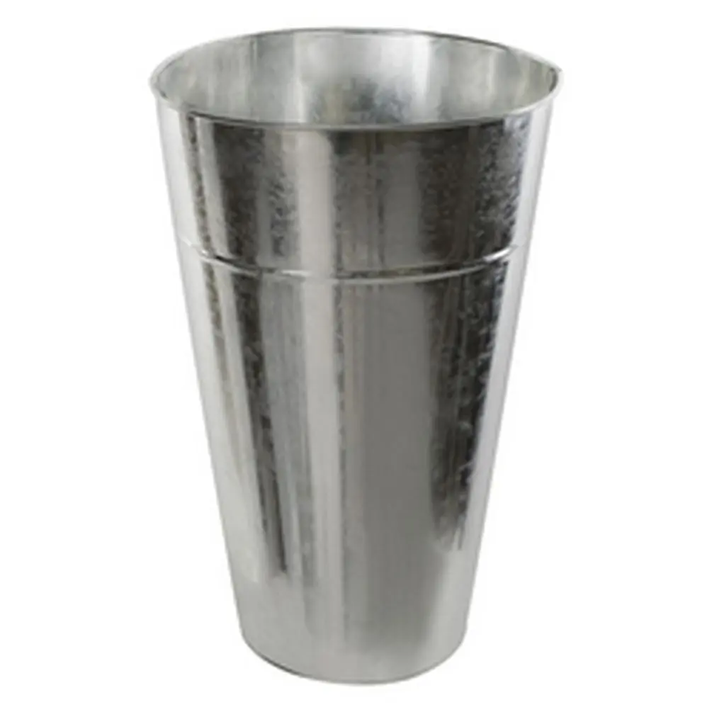 24 in. Silver Metal Bucket