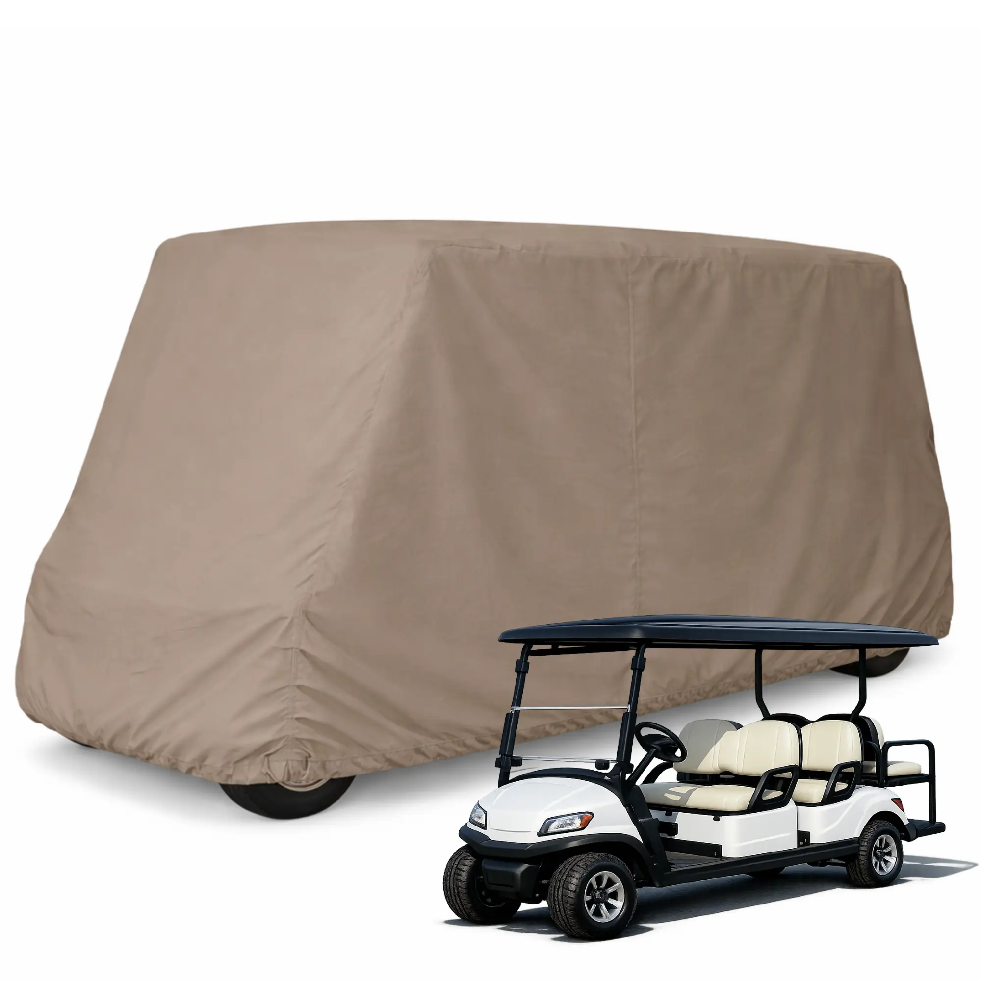 6 Passenger Golf Cart Storage Cover Taupe golf cart seat golf accessories 6 Passenger Golf Cart Storage Cover Taupe golf cart seat golf accessories