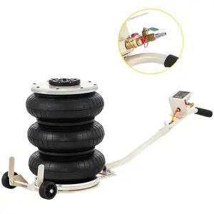 【Spotlight Day】VEVOR Pneumatic Jack, 5 Ton/11023 lbs Triple Bag Air Jack, Lifting Height 6.3-15.75 Inch, Inflatable Car Jack with Long Handle, Lifter Pneumatic Air Jack for Garage Car Lifting Repair