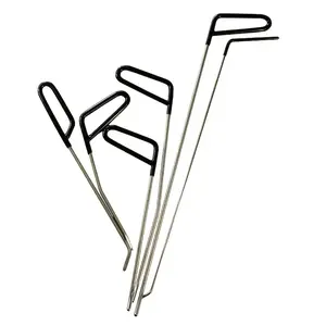 Rods Dent Removal Kit,6 Pcs Paintless Dent Repair Rods, Stainless Steel Dent Rods, Whale Tail Dent Repair Tools, Professional Hail Dent Removal Tool Car Dent Remover