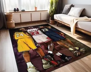 Legend NBA Rug, Amazing Team Rug, Basketball Rug, Famous Basketball Player Rug, NBA Decor Rug, All Star Rug, Floor Rug, Area Rug, Washable