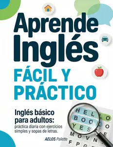English Learning Workbook for Beginners (Spanish Edition) - Language Learning Tool with Basic Grammar Practice, Essential Daily Vocabulary Enhancement, 40 Word Puzzles (Paperback)