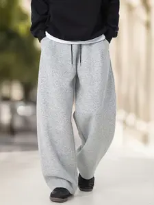 Men's Fashion Casual Sweatpants, Comfortable Fabric, Versatile Colors, Couples' and Family Wear, Spring & Fall Fitted Trousers, Athleisure Pants