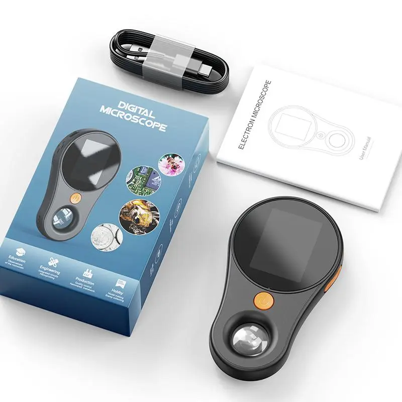 Portable Handheld Digital Microscope, 1 Box 500X Rechargeable Microscope, 1080P Micro Focus Lens Testing Electronic Microscope, Handheld Electronic Magnifier, USB Digital Microscope