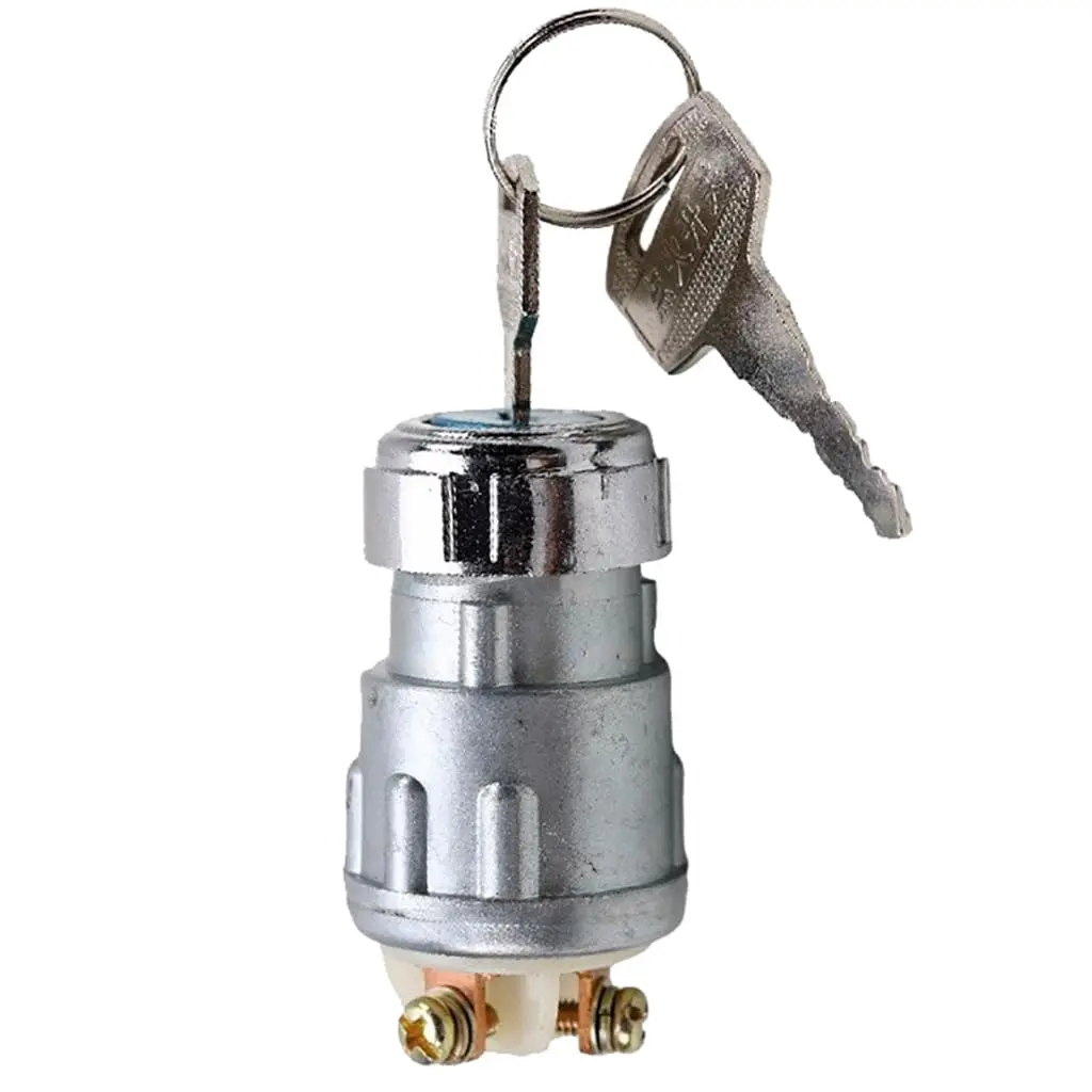 12V Motorcycle Ignition Switch with Keys Universal for Powersports Pit Dirt Bike Monkey Pocket Bike ATV UTV Go Kart Golf Cart Buggy Quad Moped Dune Drift Trike Car Tractor Boat Farm Machine Harvester