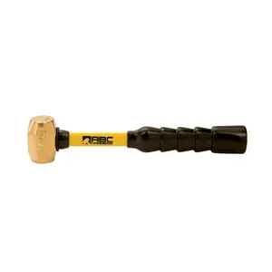ABC Hammers ABC1BFB 10 in. 1 lbs Brass Hammer with Fiberglass Handle