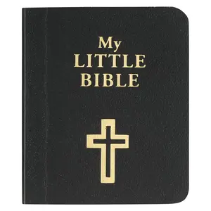 My Little Bible 2" Standard Edition - 1769 KJV Text, 2"x2.5" Palm-Size OT NT Key Verse Selections, Black Scripture for Ministry Outreach (Collectible Comic & Manga-Inspired Religious Pocket Book)