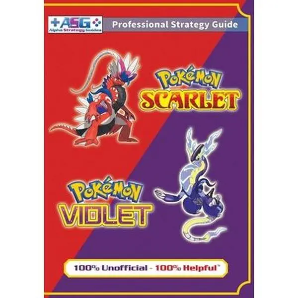 Pokémon Scarlet and Violet Unofficial Full-Color Strategy Guide Book - English Paperback with 100% Helpful Walkthrough by Alpha Strategy Guides (Great for Picnics)