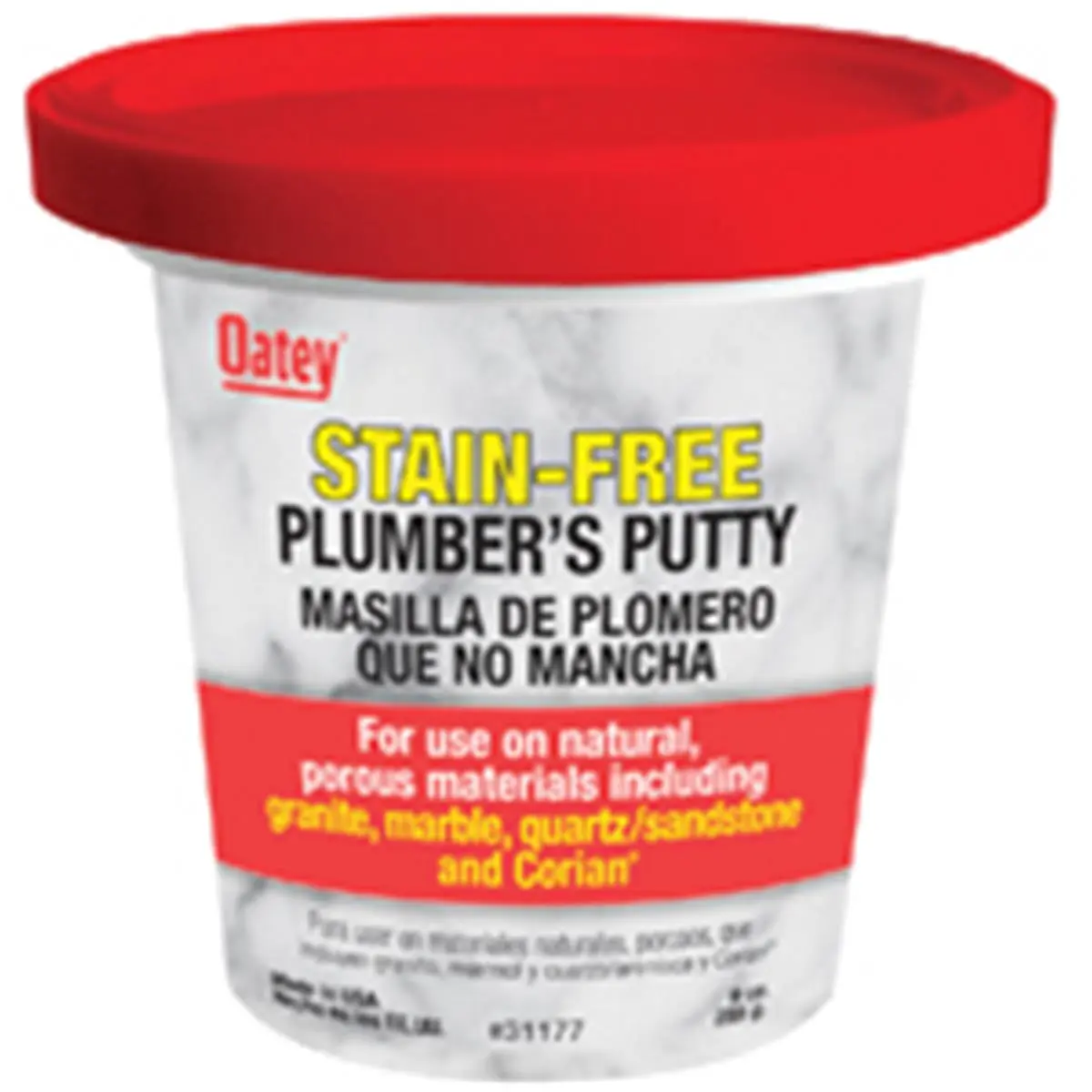 212 MAIN Oatey 31177 Plumbers Putty, 9oz, Easy-Cleanup Formula for Natural Surfaces