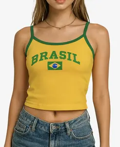 Womens Brasil (Brazil) Cropped Top