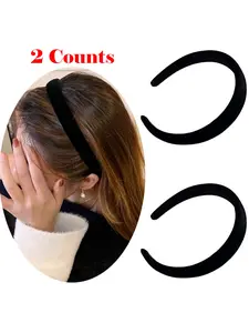 Solid Color Hair Hoop, Casual Wide Band Hair Hoop for Women & Girls, Fashion Hair Accessories for Party, Daily Clothing Decor, Headbands, Headband Set, Headband Accessory