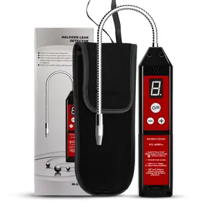 WJL-6000pro Freon Leak Detector Halogen Leak Detector Refrigerant Gas HVAC Air Conditioner R22 R410A R134A R1234YF CFCs HCFCs HFCs Detector High Accuracy HVAC Tools Portable digital meter visual alarm 410 a buzzer