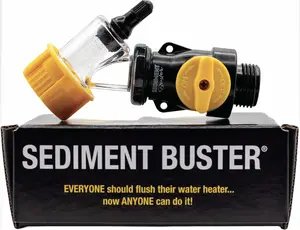 Sediment Buster - UL Verified V699054 Water Heater Tool – Flushes, Cleans, Drains, Breaks Up Sediment Clogs from Electric or Gas Water Heaters – Easy to Use