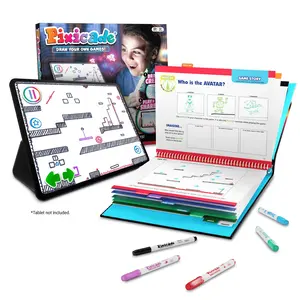 Pixicade "Draw Your Own Games" Interactive Activity Set - Turn Drawings Into Playable Video Games in Seconds (Educational Arts & Crafts Toy for Kids)