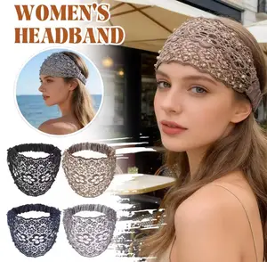 4pcs Set Boho-chic Crystal &Pearl Embellished Wide Headbands forWomen - Luxury Hair Accessories, Idealfor Weddings, Vacations & Daily StylingSpringStatements