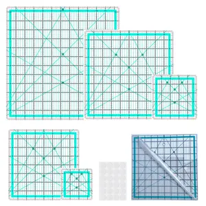 Quilting Rulers,Quilting Square Ruler for Sewing(3.5",5", 8",10",12.5")