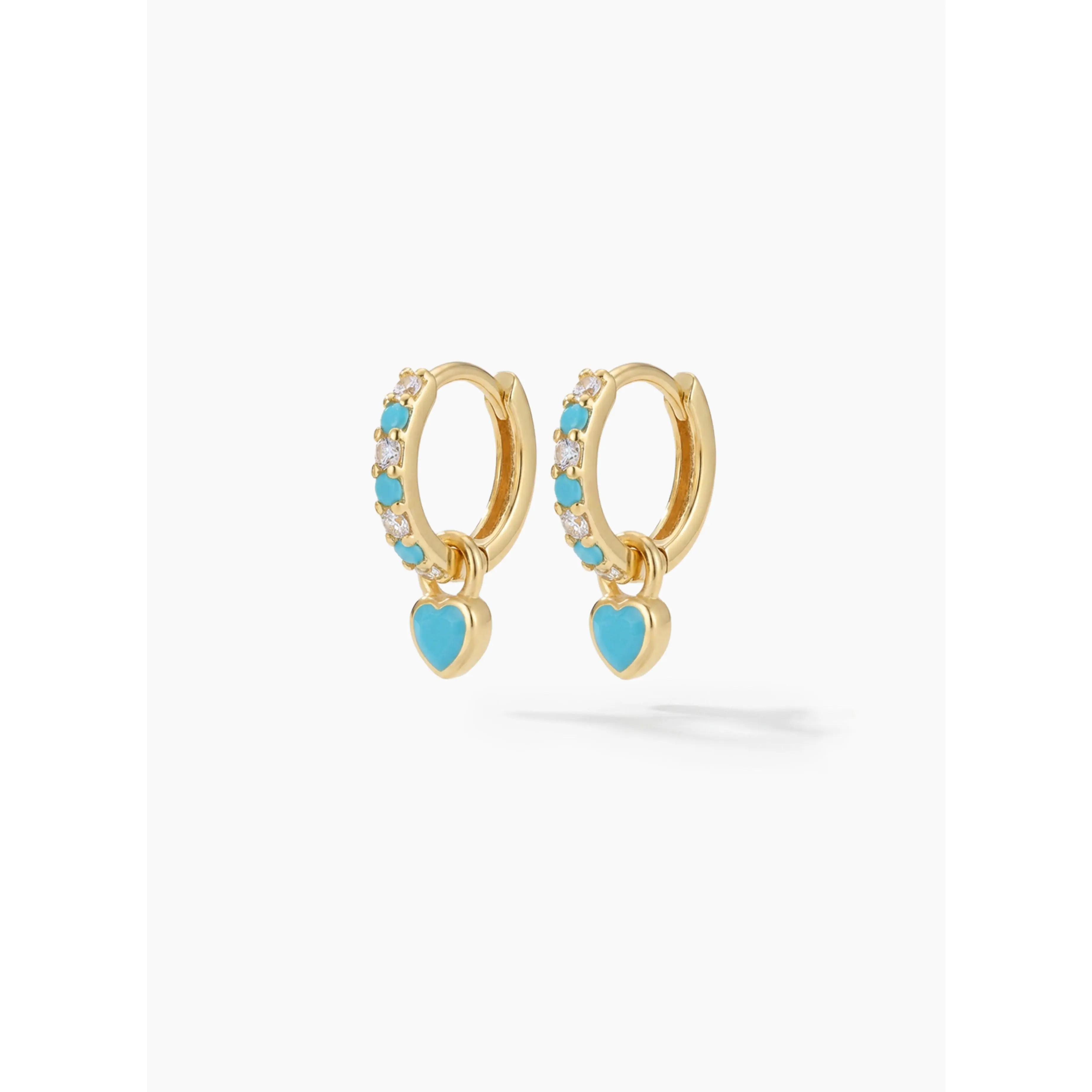 Aretes Corazones Colores