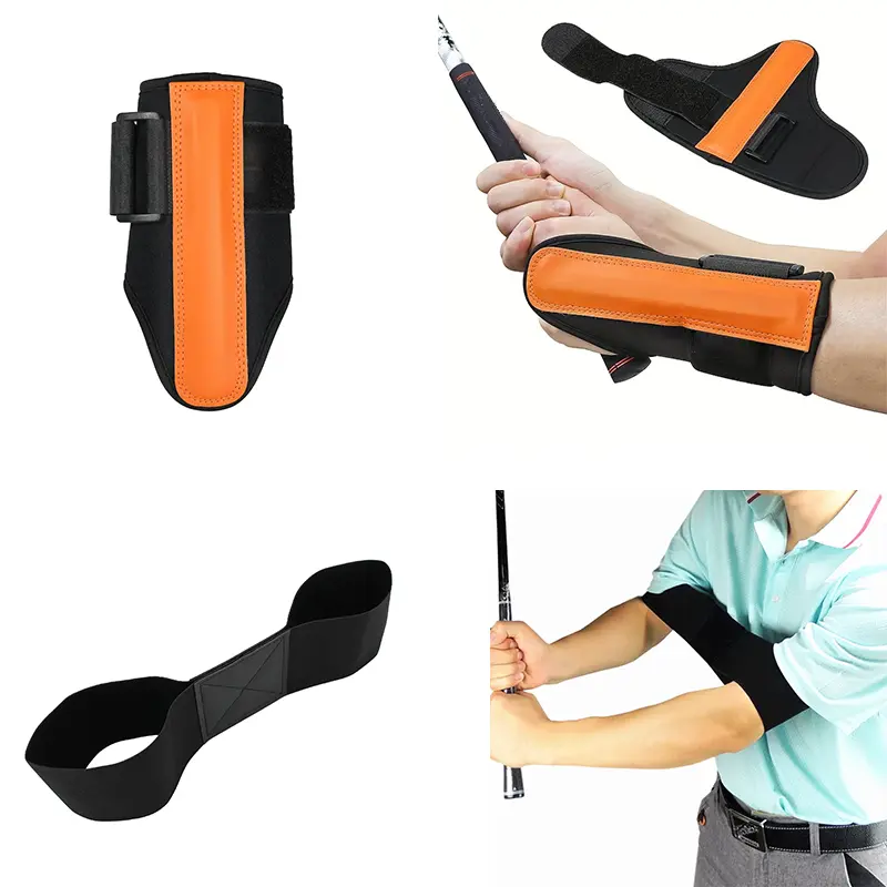 Unisex Adjustable Strap Golf Swing Training Kit - Sporty Swing Aid with Wrist Stabilizer & Arm Support Band, Functional Gear for Posture, Accuracy & Power, Golf Practice Equipment, Ambidextrous Golf Training Equipment