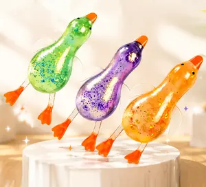 【 Squeeze Duck Toy 】 Squishy Glitter Ducks Satisfying Stress Relief & Collectible Toy squishe stoys
