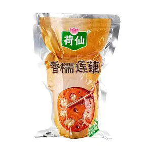 Hexan Osmanthus Sticky Rice Lotus Root - Sweetened Glutinous Rice Filled Lotus Root, 400g
