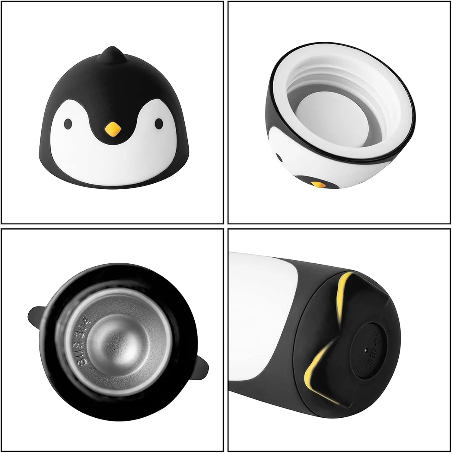 Penguin Stainless Steel Vacuum Insulated Tumblers Travel Mug Tea Water Bottle Coffee Thermal Flask